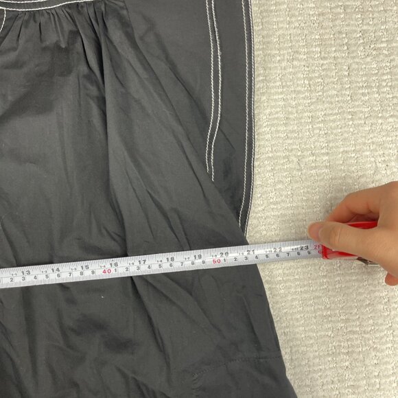 Sabina Musayev Black Ruffle Mini Dress V Neck Black / White Summer Sz S - Picture 8 of 16